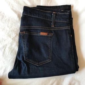 Joe’s dark wash super soft straight leg jeans